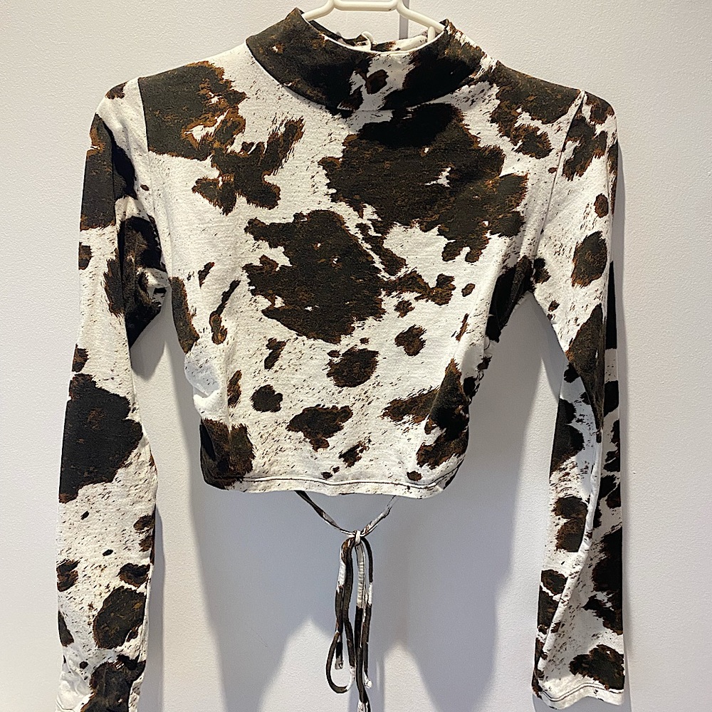❌NOT AVAILABLE❌ Motel Rocks CowPrint Top